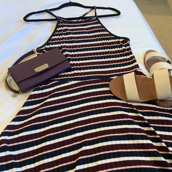 Love, fire halter top striped knit dress - Picture 2 of 5